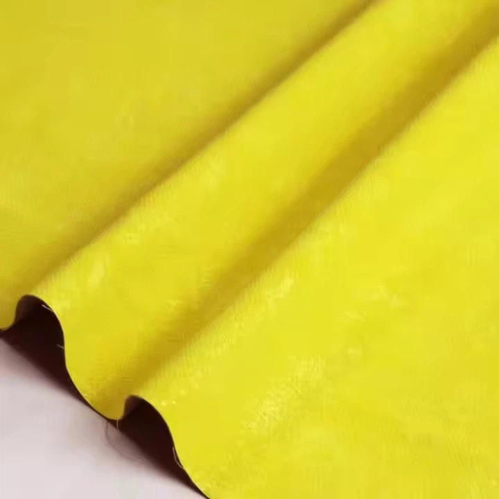 China Factory PU Embossed Synthetic Leather Fabric Snake Pattern PU Faux Leatherette Cueros Sintético For Clothes Garments