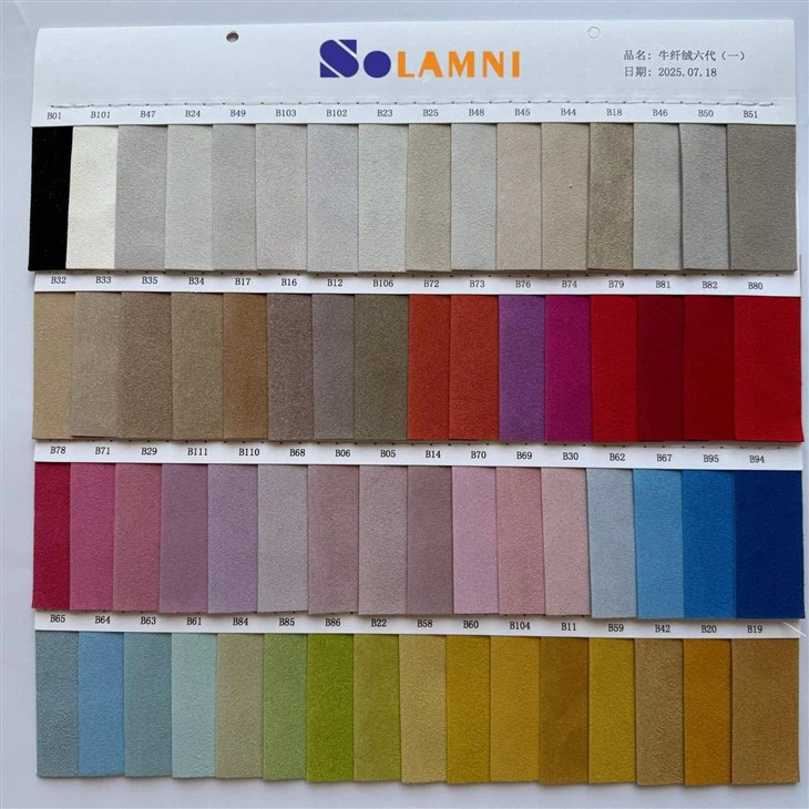 Pu Suede Leather Synthetic Leather Fabric