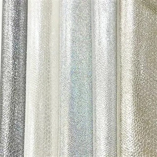 カラフルなメタリックゴールドクラックヘビテクスチャー光沢のあるキラキラ光る革