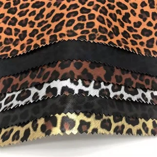 布ヒョウのためのPUレザーデザイン合成PUレザーニットバッキングファブリック靴袋の服のために耐久性のある耐久性